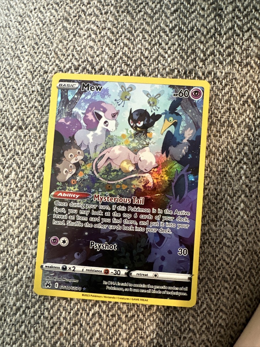 Pokémon Card: Mew 60 HP Mysterious Tail chrome | eBay