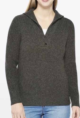 Stitch Fix Market & Spruce Carmen Sweater Half Zip Gray NWT Size 2X - Picture 7 of 8