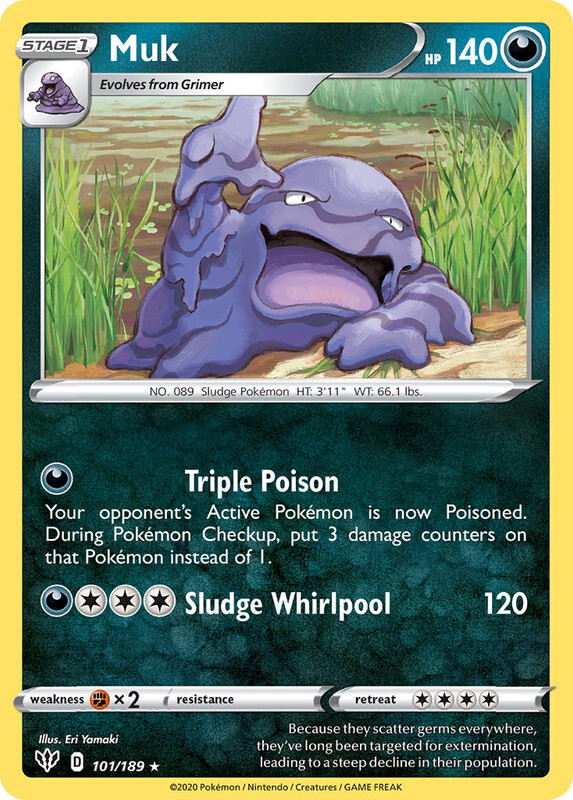 Muk 101/189 Rare Darkness Ablaze Pokemon TCG