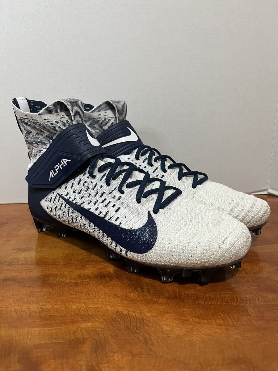 Nike Alpha Menace Elite 2 Flyknit Football Cleats Men\'s 12.5 White BV2077-101 LE Amazon.com | Nike Alpha Menace Elite 2 Men main image 2