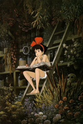 Ghibli Kiki's Delivery Service Animation Wall Art Home Decor