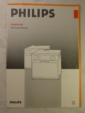 Vecchio Manuale D'Istruzioni Philips Microonde M 620 / M 630 3 Pagine Tedesco
