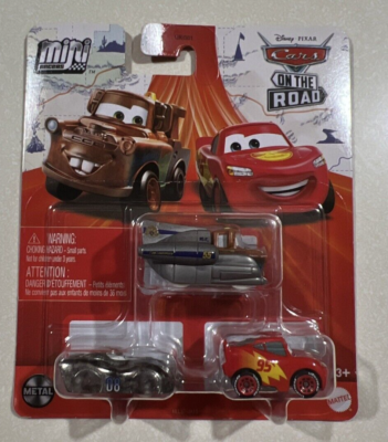 NEW 2023 Disney Pixar Cars 3 Pack Mini Racers Super Speed Mater