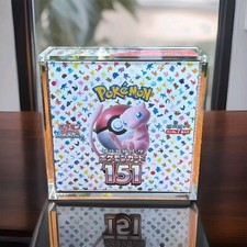 Pokemon Japanese Booster Box Acrylic Display Case - Magnetic Lid - Protection
