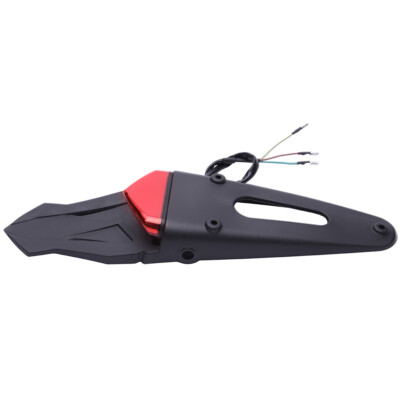 Universal Motorcycle LED Rear Fender Brake Tail Light For Dirt Bikes & Enduro – Smoke Lens