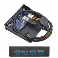 USB 3.0 HUB Cable 4 Port Front Panel 20Pin Motherboard Cable for 3.5" Floppy Bay