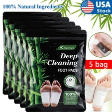 50 Patches Hailicare Detox Foot Pads to Remove Toxins Deep Cleansing Herbal