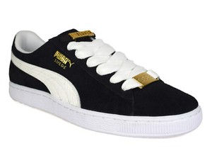 puma mens black trainers