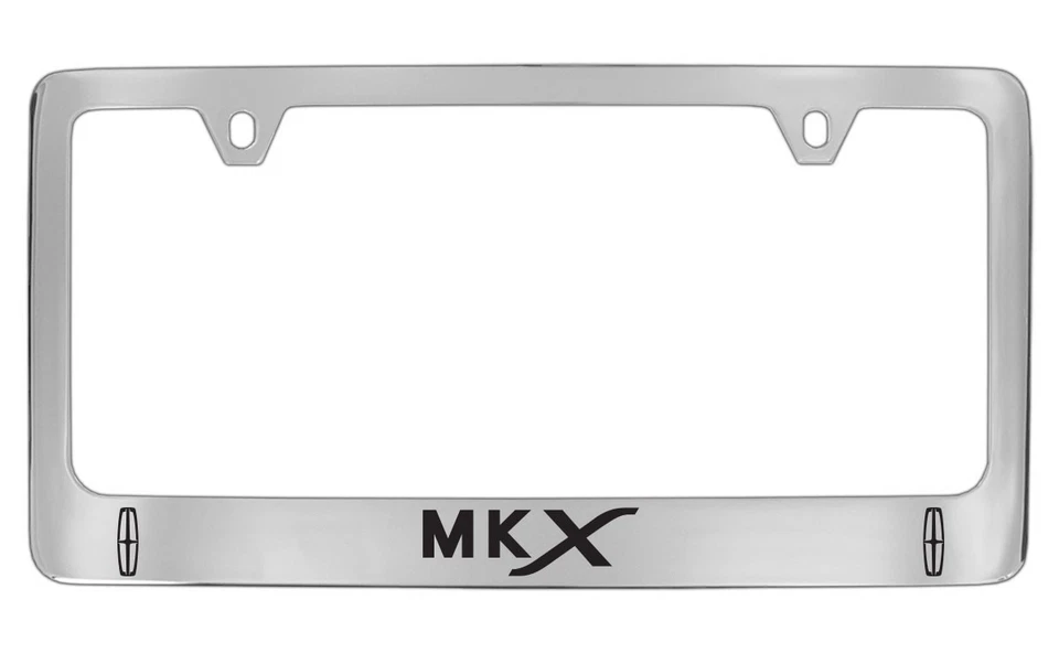Lincoln MKX 2013-16 Chrome Plated Brass Metal License Plate Frame Holder - Image 2 of 3