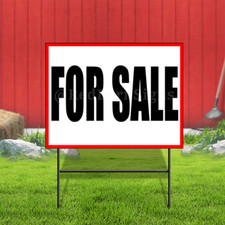 For Sale Coroplast Sign Plastic Indoor Outdoor Yard Sign