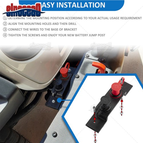 Remote Battery Terminal Relocation Kit Jump Post For Kubota RTVX1140