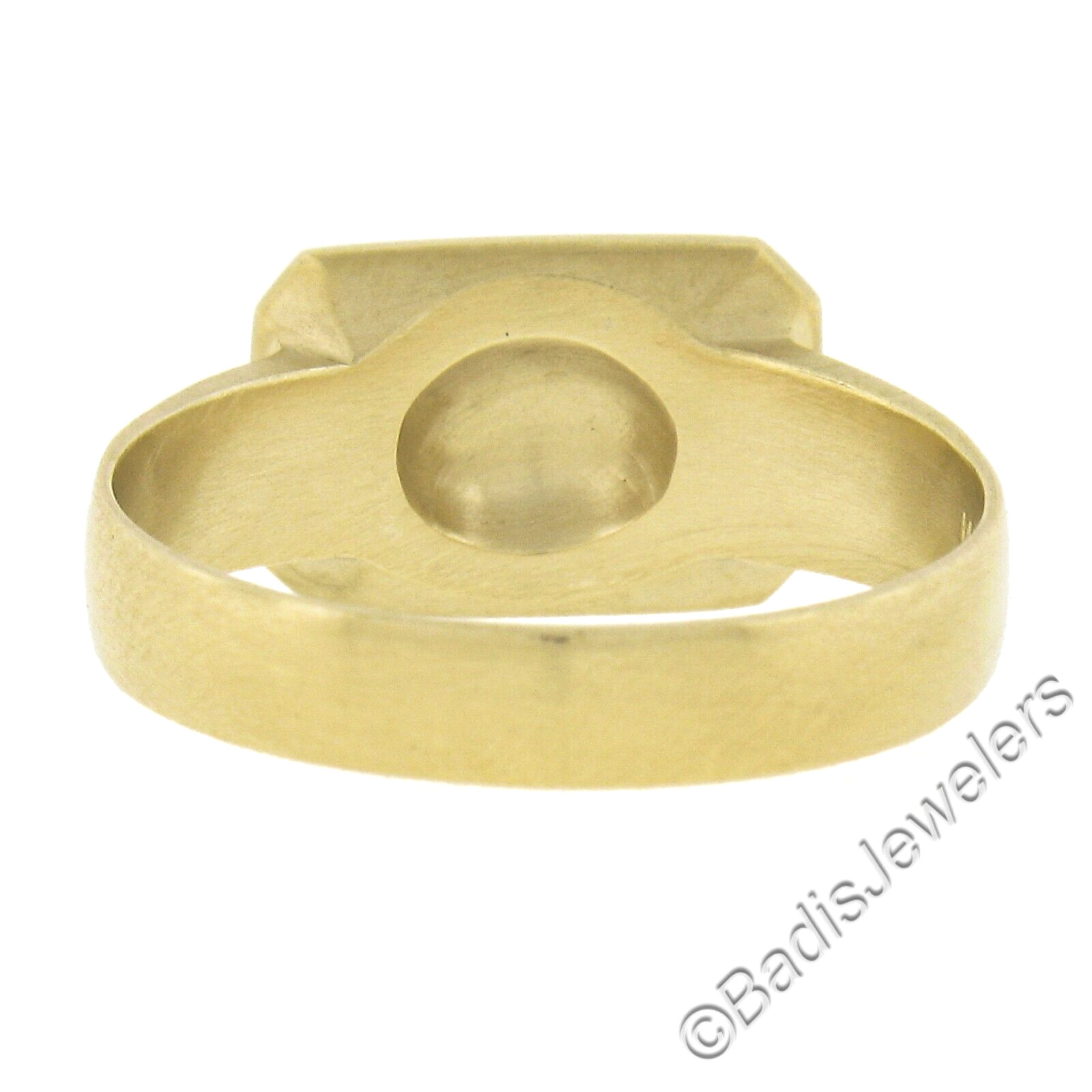 Solid 14K Yellow Gold Rectangular Engravable Cent… - image 3