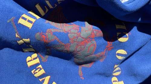 Vintage Beverly Hills Polo-Club Sweatshirt Sport Crew Retro Blue 80s Mall Crew - Picture 4 of 7