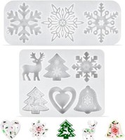 Silikonform Weihnachten Schneeflocke Weihnachtsbaum Elch Glocke Diy Fondant