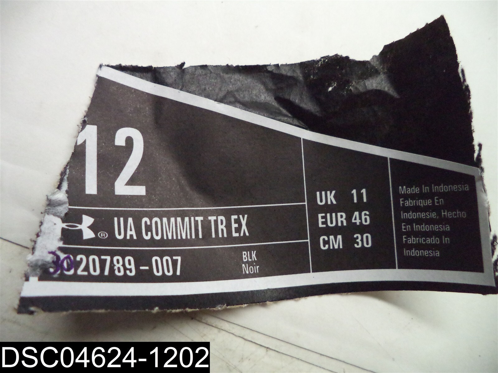 Size 12 MenUnder Armour Gray/Black Commit TR EX C… - image 6