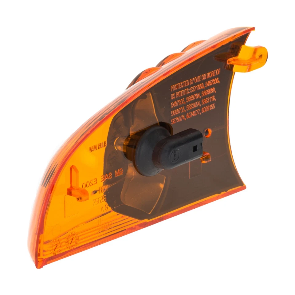 Lente de seta espelho esquerdo do motorista âmbar 02-06 Chevrolet GMC 88944063 FABRICANTE DE EQUIPAMENTO ORIGINAL NOVA - Imagem 3 de 4