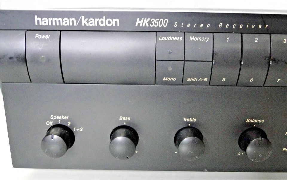 Harman Kardon HK3500 Stereo Receiver with Phono Input bundle with remote Works - Image 2 of 4