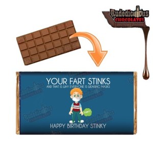 rude tavoletta cioccolato involucro novità scherzo divertente regalo compleanno scherzi