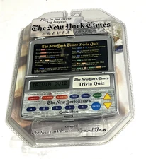 NEW YORK TIMES Trivia Quiz VTG Excalibur Electronic Digital Handheld Game NEW