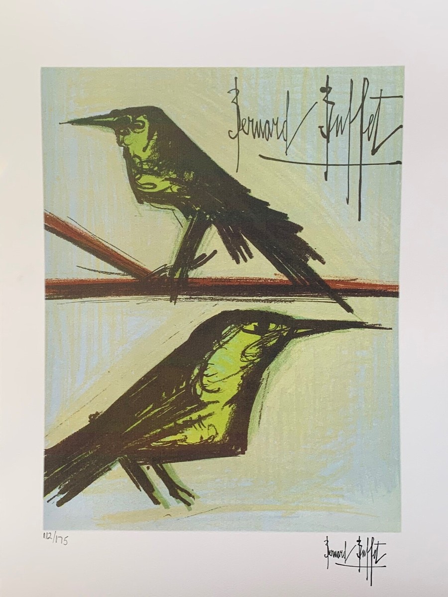 Bernard Buffet BIRDS Facsimile Signed Limited Edition Giclee Art