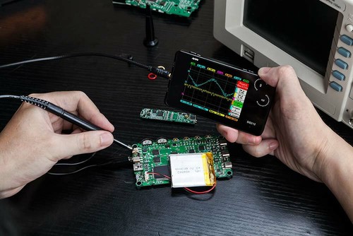 DS212 Smart LCD Digital Oscilloscope 1MHz 10MSa/s 200kHz Storage Oscilloscope - Picture 4 of 10