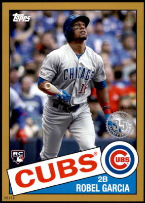 Robel Garcia 2020 Topps 1985 35th Anniversary 5x7 Gold #85-29 6/10 Cubs