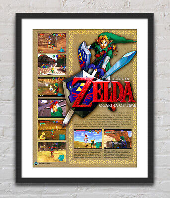 Legend of Zelda Ocarina Of Time N64 BOX ART Premium POSTER MADE IN USA -  N64024