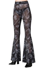 KILLSTAR Schlaghose - Radiance Flares Knochen transparent Gothic Alternative