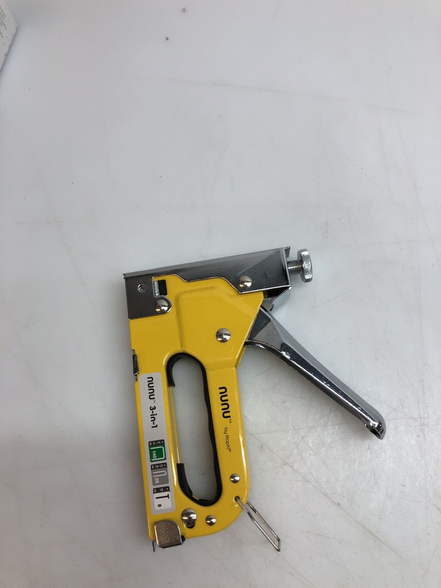 Pistola Sparapunti 3 In 1 Rapid NUNU - Per Legno, Tappezzeria, Cavi, Con 3000 Punti