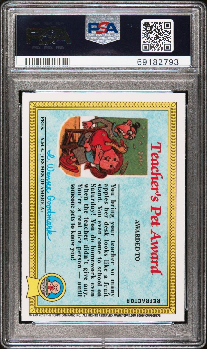 2013 Garbage Pail Kids Oozy Suzy #28a PSA 10 Chrome Series 1 GOLD