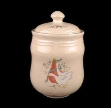 International Marmalade Goose Ribbon Fruit 9.5" Tall Storage Canister Kitchen