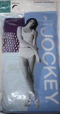 New 3 pack JOCKEY covered waistband 100 cotton BRIEF LIGHT BLUE PURPLE CHAIN