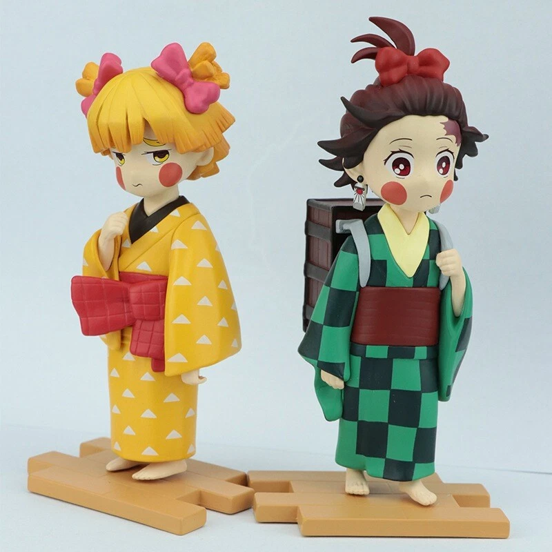 Action Figure Demon Slayer Zenitsu Boneco 7cm Nova Promoção