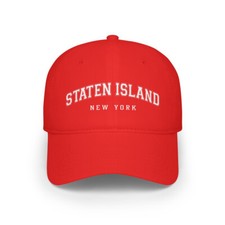 Staten Island New York College Letterman New York City Low Profile Baseball Cap
