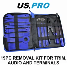 US PRO Tools 19pc Trim & Panel Removal, Audio, Terminals, Radio Removal Set 5458