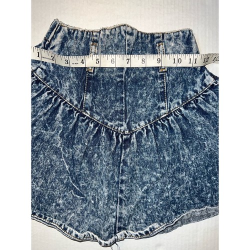 Vintage Acid wash 80s Denim high waisted skirt. Kelly Christine girls size 7. - Picture 4 of 6