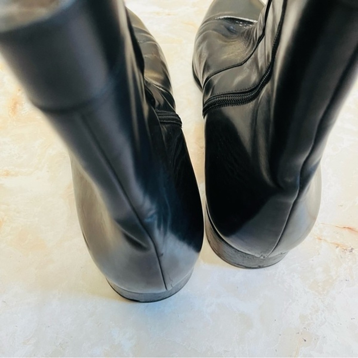 Russell & Bromley Boots - Black soft Italian Leather Zip Up  display picture 2