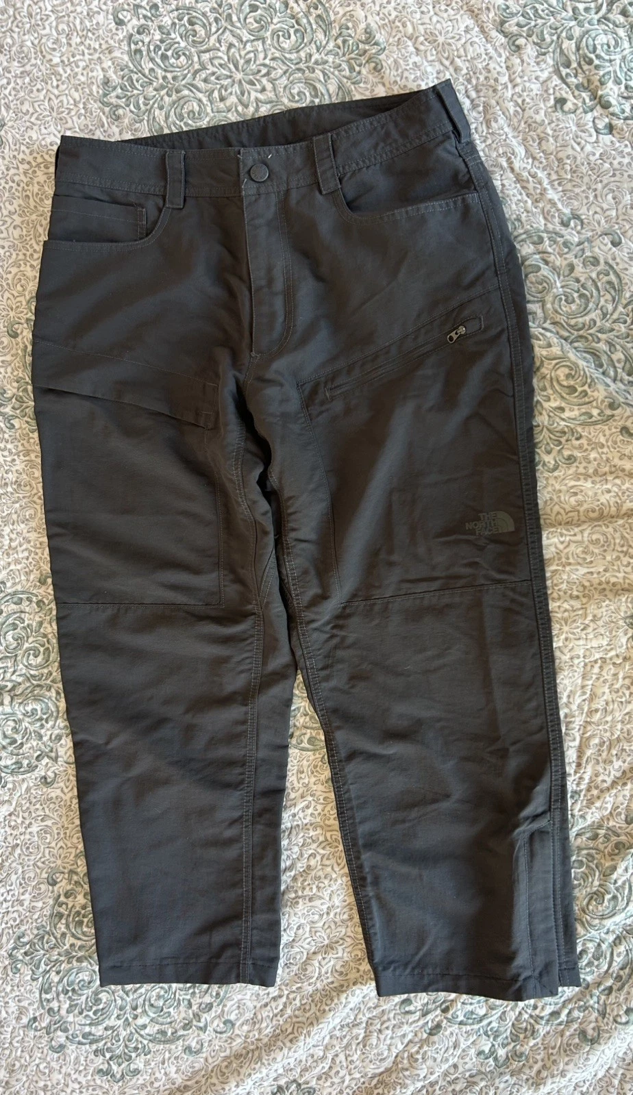 The North Face Paramount Trail Men’s Nylon Pants 34x24 Dark Gray Hiking NF0A47DR