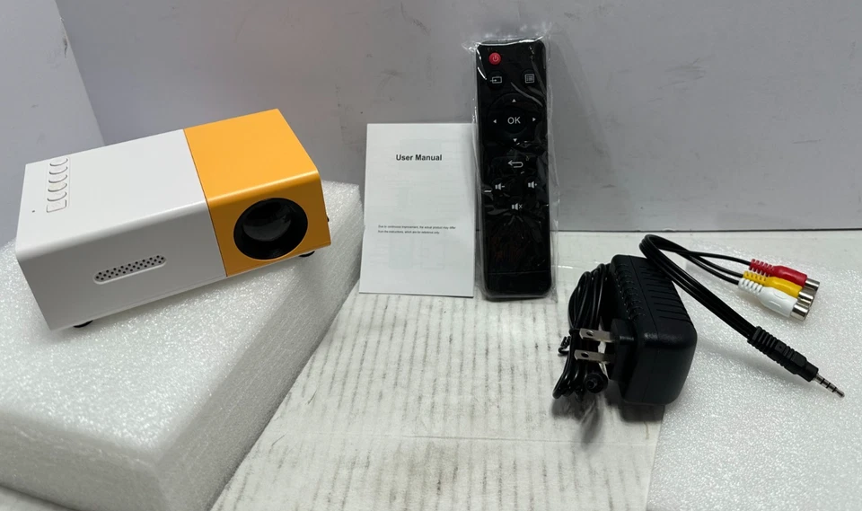 Portable Mini LED Projector with 1080p Support 320x240 Native Resolution - Image 2 of 4