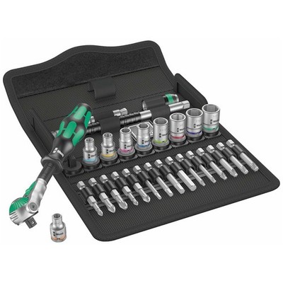 Wera 05004019001 28-Piece 1/4  Drive Multi-Function Zyklop Speed Ratchet & SA...