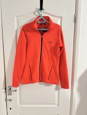 O'NEILL Women's Orange Fleece Mid-Layer Full Zip Jacket Size Medium Regular Fit