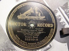 1912 John Philip SOUSA's BAND REMINISCENCES of VERDI Dream of Wagner VIC 35230