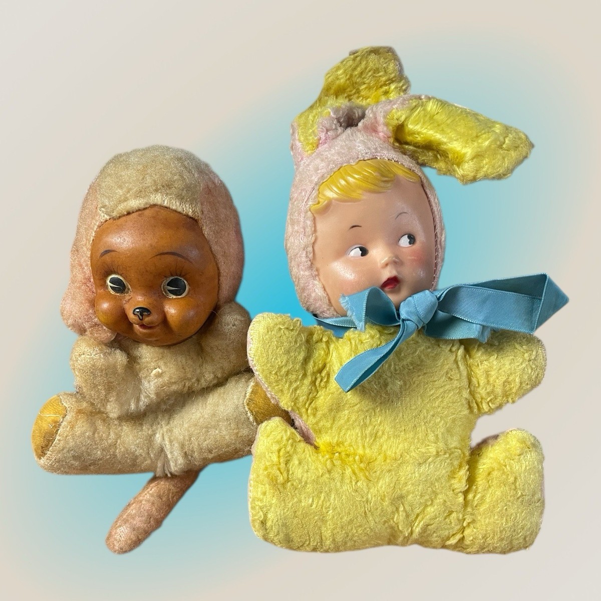 Rushton Rubber Face Bunny & Gund 