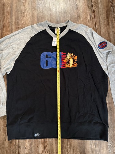 Felpa Tommy Polo Vintage Disney Pooh Tigger Sport Crew Ricamata Nuova con etichette Anni 90 XL - Foto 14 di 18