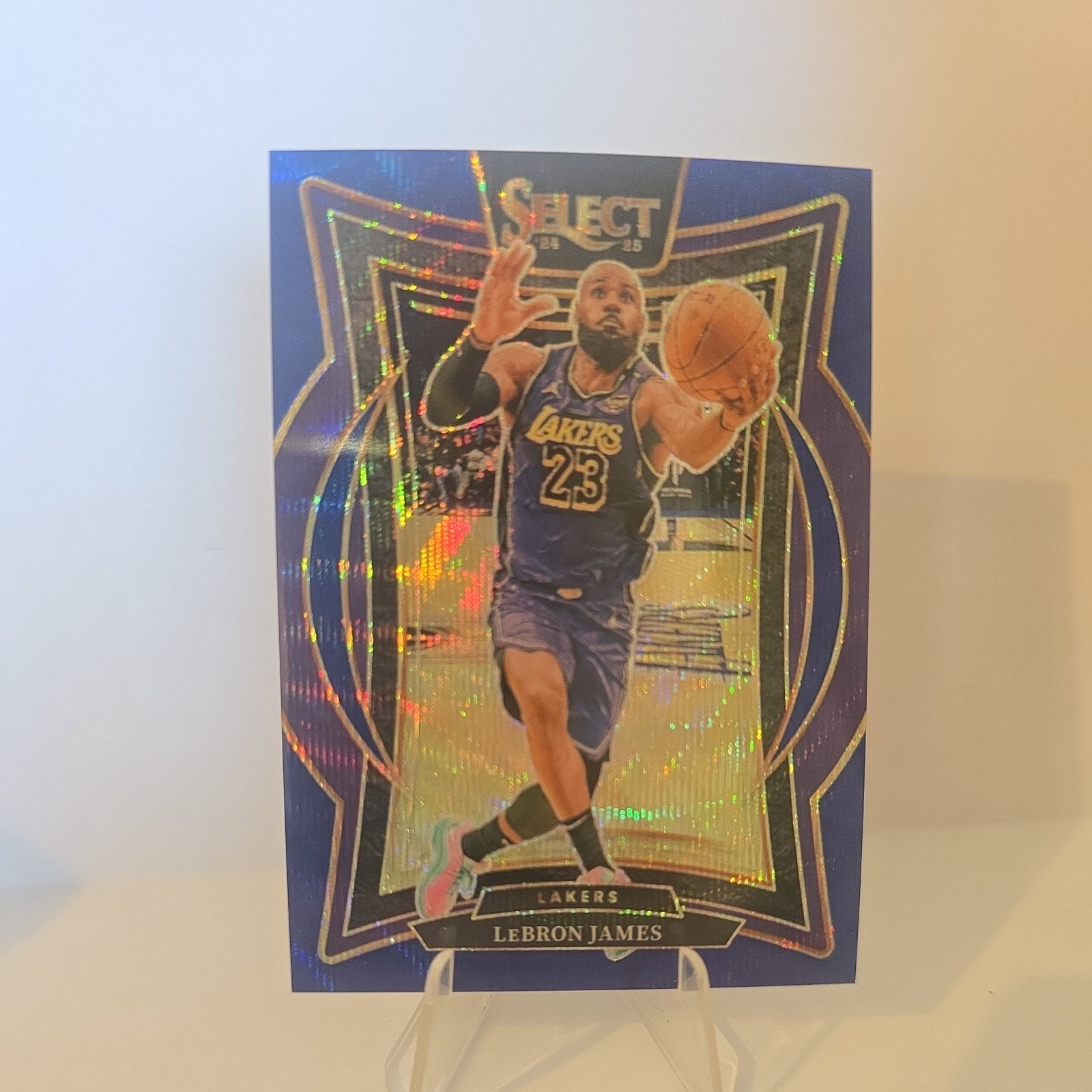 2024-25 Panini Select - Concourse LeBron James #54 Blue Wave Prizm /75