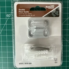 NOS National Hardware V1072 / N187-094 Double Floor Guide Gray