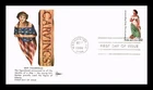 DR JIM STAMPS US COVER SHIP FIGUREHEAD WOOD CARVING FOLK ART FDC GILL CRAFT
