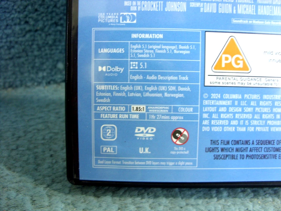 Harold and The Purple Crayon (DVDR2) 2024 Zachary Levi 87mins+Extras (BARGAIN) - Image 4 of 4