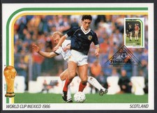 St. Vincent - 1986 - 5c World Cup Mexico '86, Scotland FDI Maxi-Card