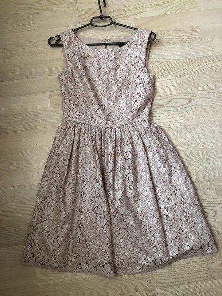 Women French Connection Dress Beige 36 #8KS7